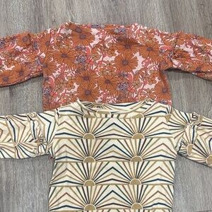 Kate Quinn 6–12M Bubble Sleeve Sweatshirt Set | NWOT | Set of 2